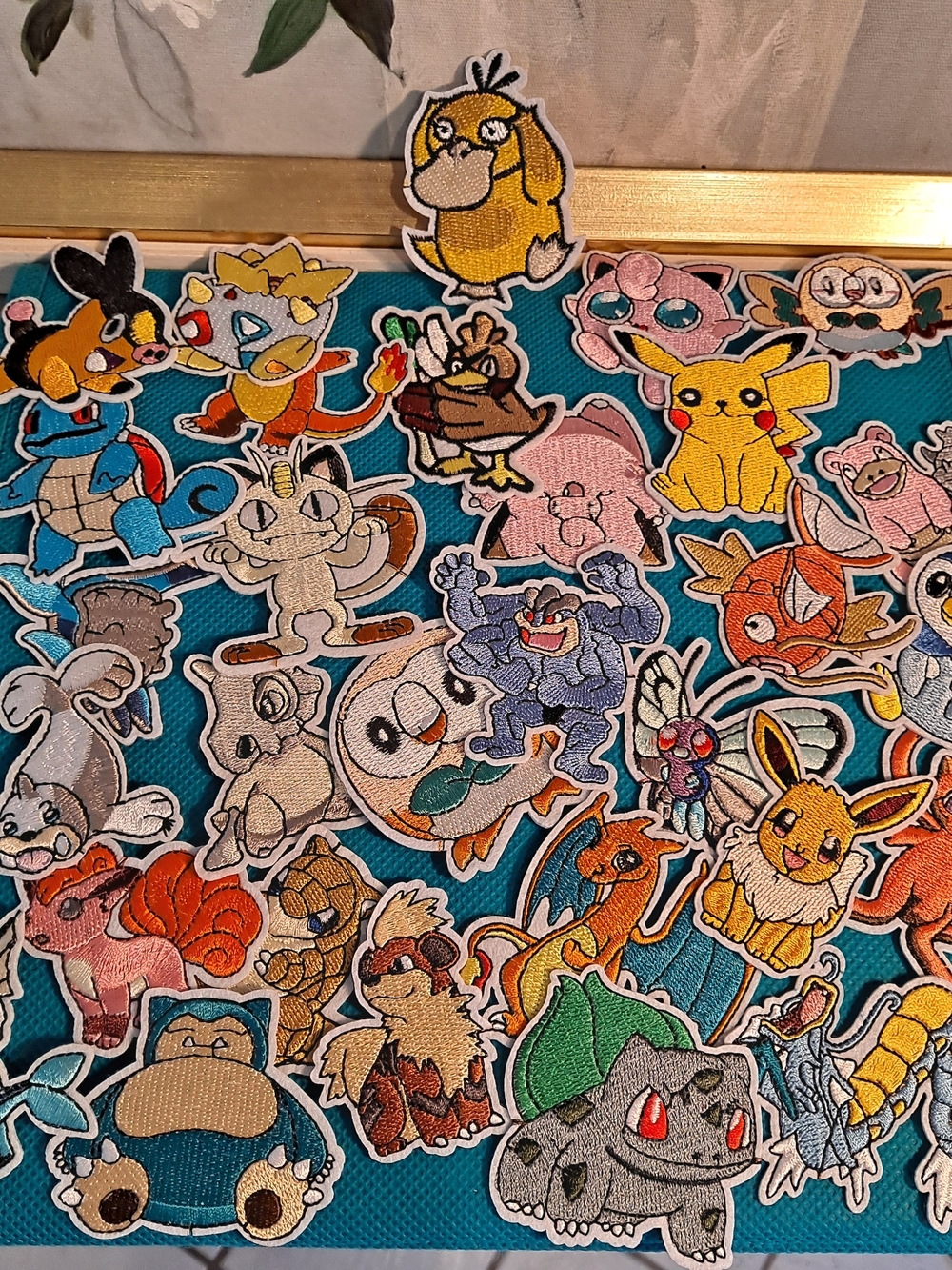 Embroidered Pokémon Iron On Patch Set Of 30 Iconic Characters Kanto Favorites